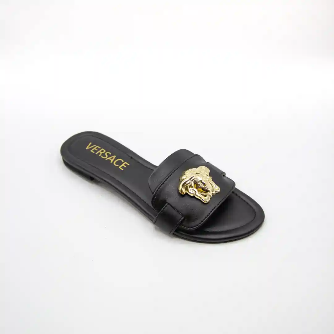 Shop Versace Logo Jacquard Medusa Slippers | Saks Fifth Avenue