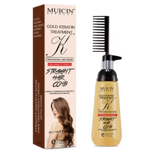 MUICIN Straight Hair Comb with Hair Cream