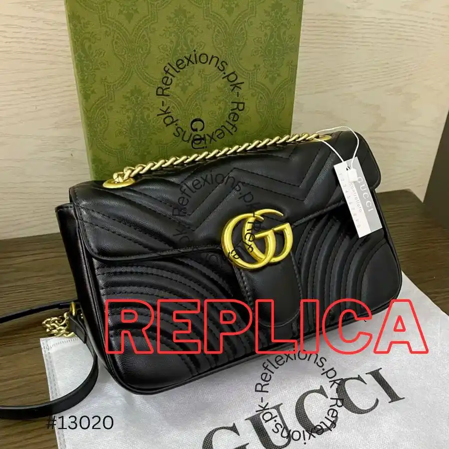 Gucci Women's Leather Micro GG Guccissima Mini Crossbody Wallet Bag Purse  (Black): Handbags: Amazon.com