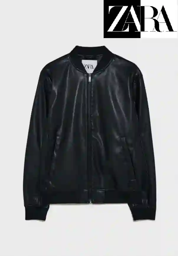 Leather Jacket ZARA 11477 Reflexions DHA Offers Original
