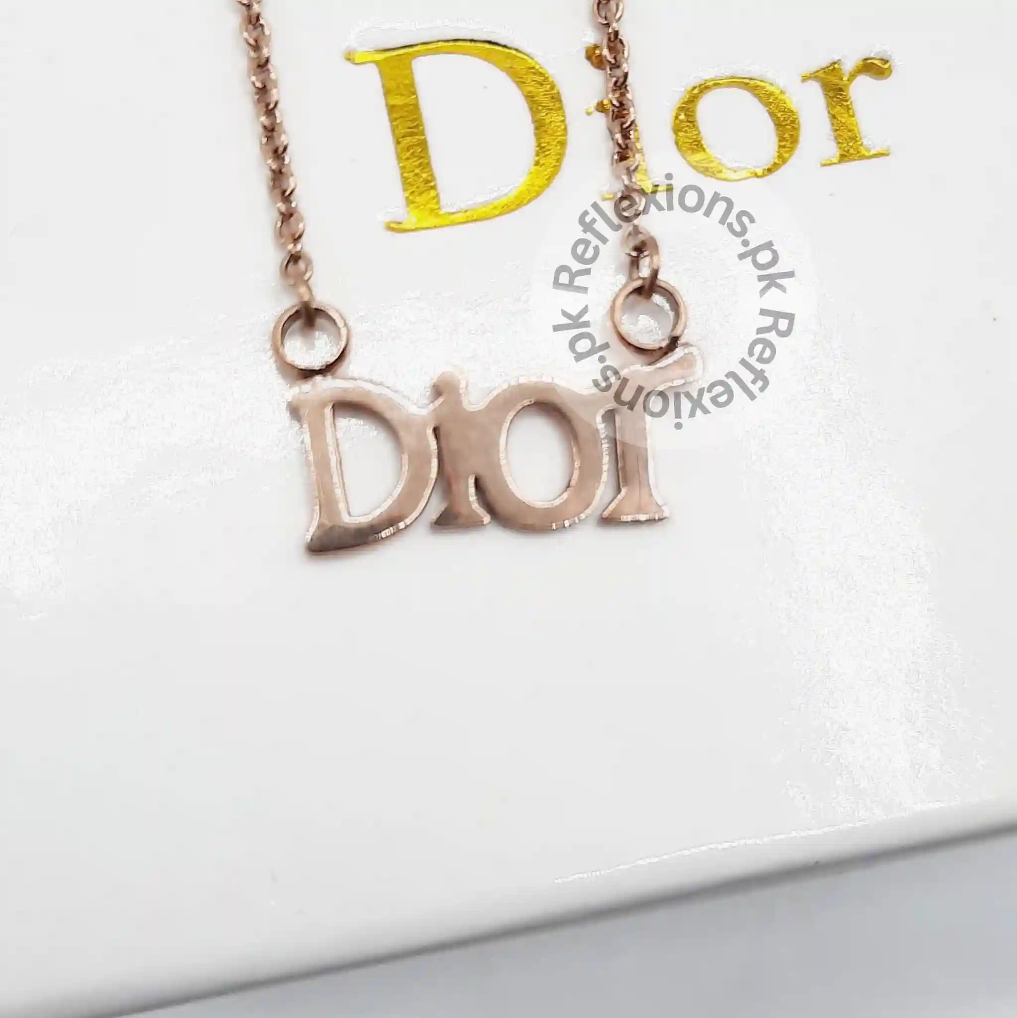 Dior Black Clover Necklace Replica