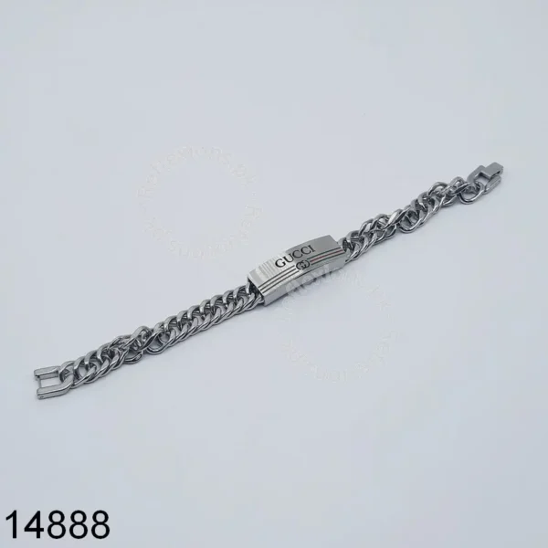 silver mens bracelet