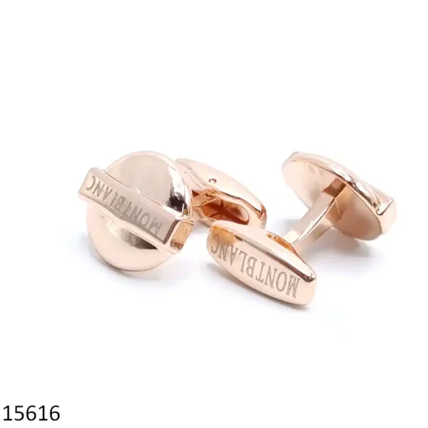 Solid Rose Gold Cufflinks for Men