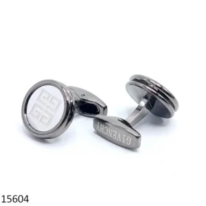 Black Ring Silver Men's Cufflinks in Pakistan