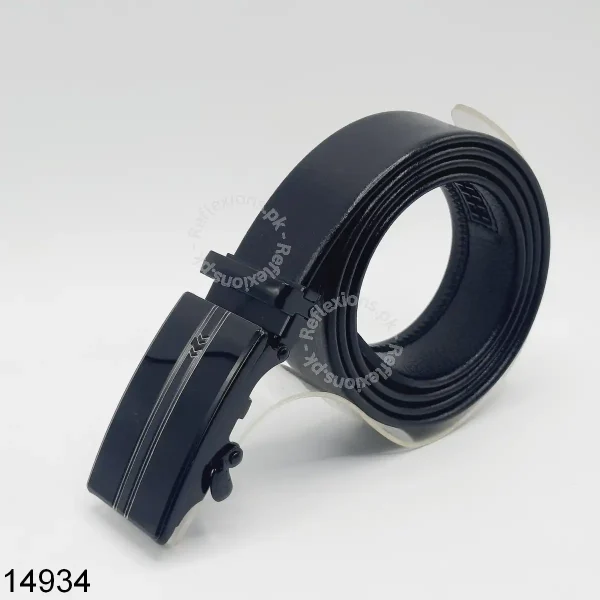 black leather belt for men in Pakistan