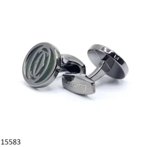 black round cufflinks for men in Pakistan