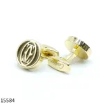 Cufflinks for Men Carti3r Round Golden