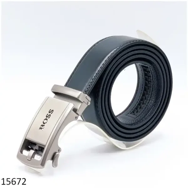 Hugo Boss Black Baxter 32mm Belt Silver Buckle
