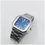 Cubitus Silver Chain Mens Watch 42mm Blue Dial